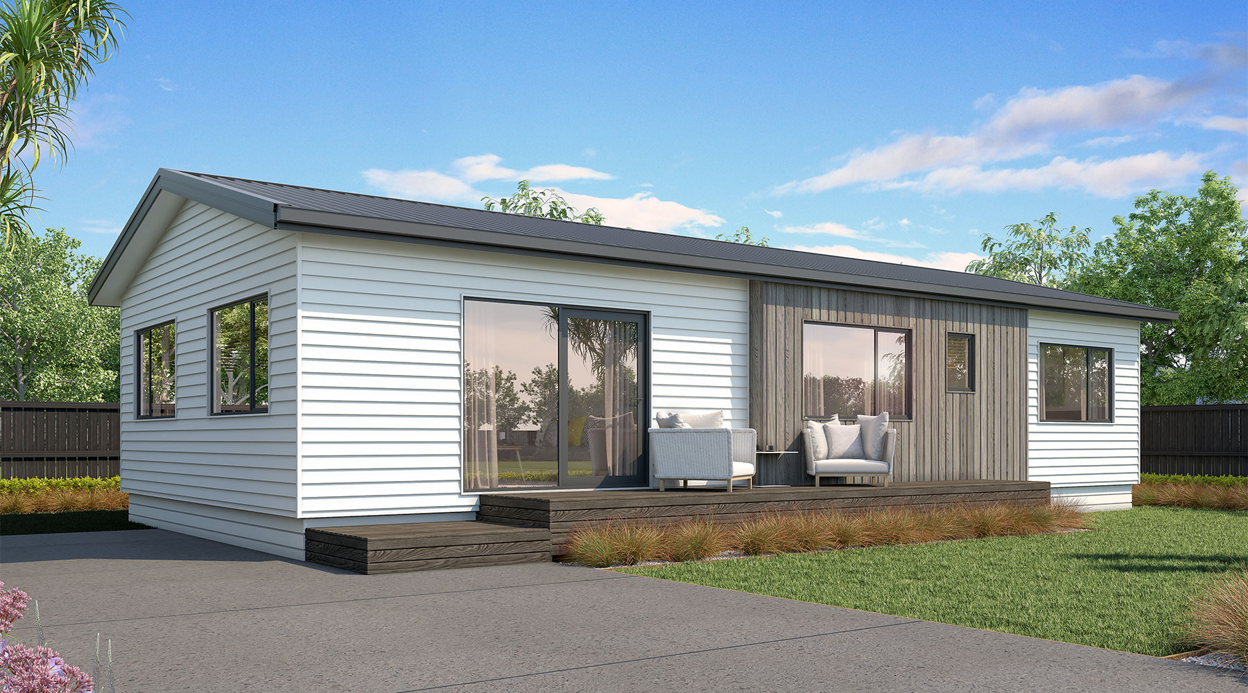 97m2 3 bedroom transportable house