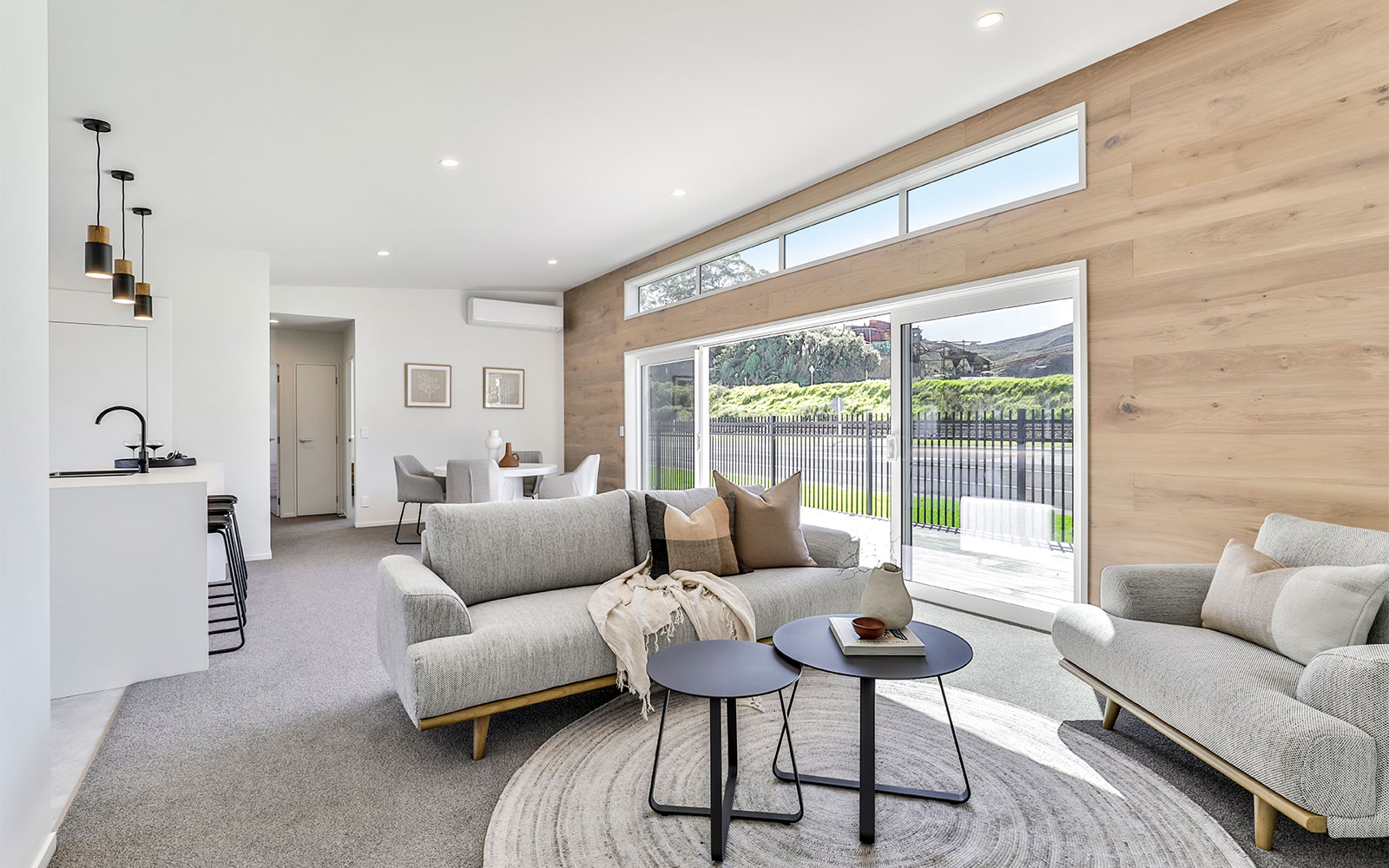 Modern open concept living room
